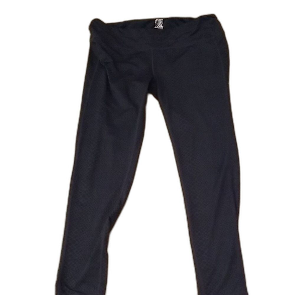 32 Degrees Cool Women's Black Performance Leggings Soft Stretchy Size XXL